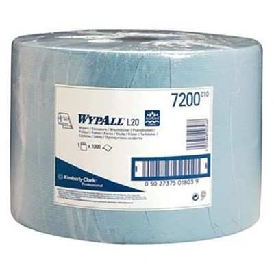 WypAll® 7200 L10 Blue Wiper 23.5cm x 38cm 1000 Sheet Jumbo Roll