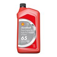 AeroShell Piston Engine Oil 65 1USQ Bottle *SAE-J-1966 Grade 30 (Replaces MIL-L-6082E)