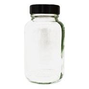 Azpack™ Glass Jar (Wide Neck) 120ml With 38/R3 Black Cap