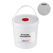Socomore Socosat 15233 PF Solvent 17cm x 38cm Wipes (Tub of 250 Wipes)