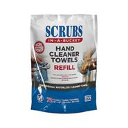 ROCOL® Scrubs Hand Cleaning Wipes (Refill Pack Of 72 Wipes)