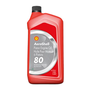 AeroShell Piston Engine Oil 80 1USQ Bottle *SAE J-1966 Grade 40