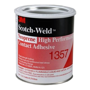 3M Scotch-Weld EC-1357 Light Yellow Neoprene High Performance Contact Adhesive 1USG Can *MMM-A-121 Notice 1