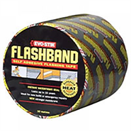 EVO-STIK Flashband Grey Self Adhesive Flashing Tape 225mm x 10Mt Roll (Pack of 2 Rolls)