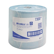 WypAll® 7300 L20 Blue Wiper 23.5cm x 38cm 500 Sheet Jumbo Roll