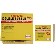 Loctite Double Bubble (Mix & Fix) Epoxy Bonding Adhesive A/B Kit (1 Box of 50 x 3gm Satchets)