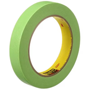 3M Scotch 233+ Green High Performance Crepe Paper Masking Tape 18mm x 55Mt Roll
