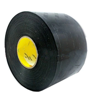 3M 8667HS Black Polyurethane Protective Tape 125mm x 33Mt Roll (Skip Slit Liner)