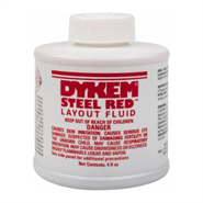 Dykem Steel Red Layout Fluid Bottle