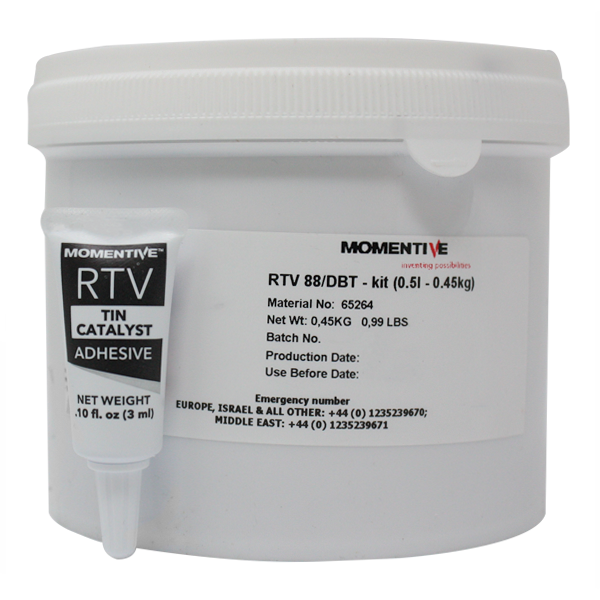 Momentive Rtv 88 Red High Temp Silicone Elastomer And Dbt Catalyst 1lb Kit Freezer Storage 18 C Silmid America