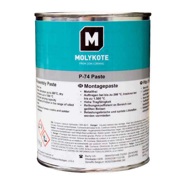 Molykote P74 Ptfe Super Anti Seize Grease 1kg Can Silmid