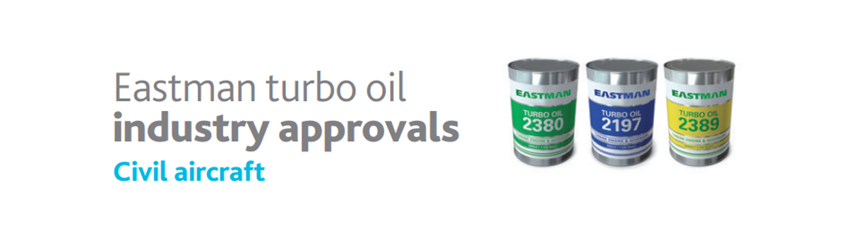 Eastman Turbo Oil Industry aprovals banner