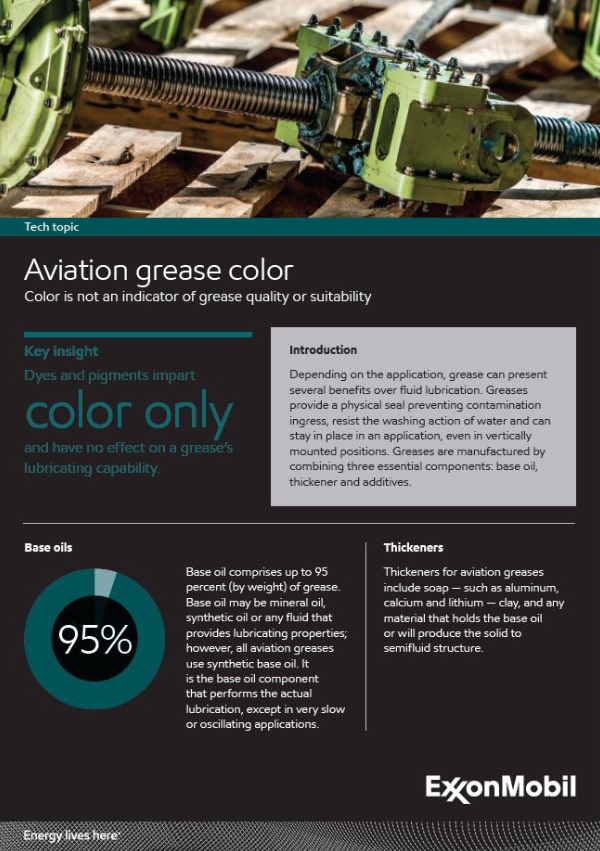 Grease colour compatibility brochure cover