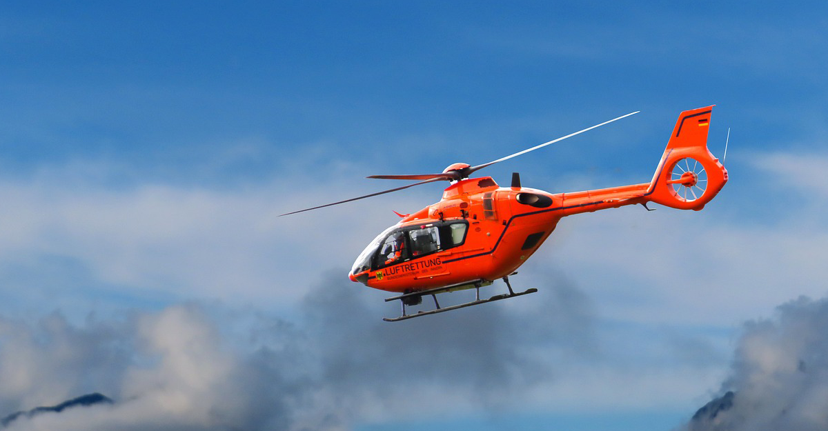 helicopter in the sky