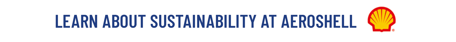 Aeroshell sustainability text banner