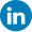 LinkedIn icon in white