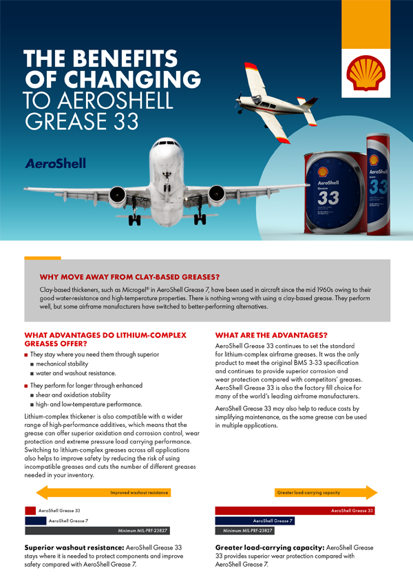 The Benefits of Changing to AeroShell Grease 33 brochure