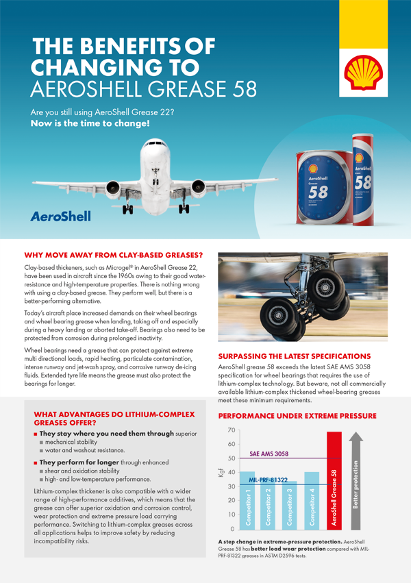 The Benefits of Changing to AeroShell Grease 58 brochure