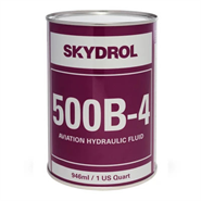 Skydrol 500B-4 Fire Resistant Aviation Hydraulic Fluid 1USQ Can *BAMS 564-003 Type IV Class II Grade A *BMS3-11P Type IV Class II *NSA 307110 Type IV HD